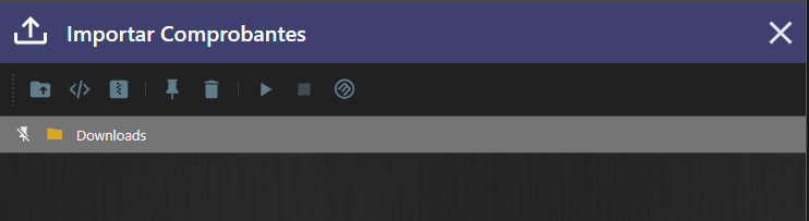 Pantalla de Importacion